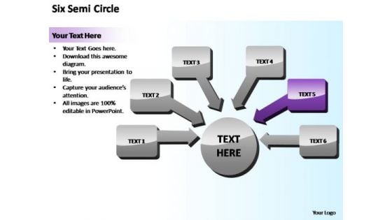 PowerPoint Theme Business Semi Circle Training Ppt Design