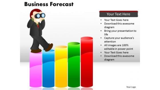 PowerPoint Theme Chart Business Forecast Ppt Slide