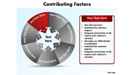 PowerPoint Theme Chart Contributing Factors Ppt Templates