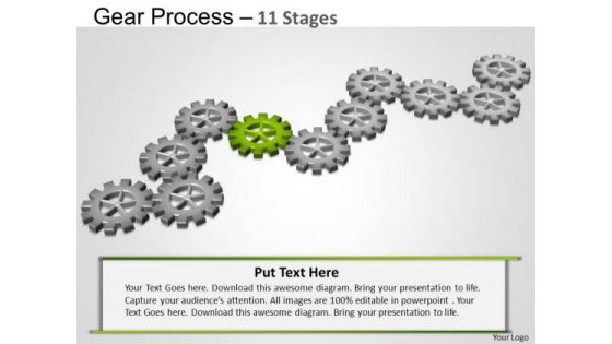 PowerPoint Theme Chart Gears Process Ppt Design