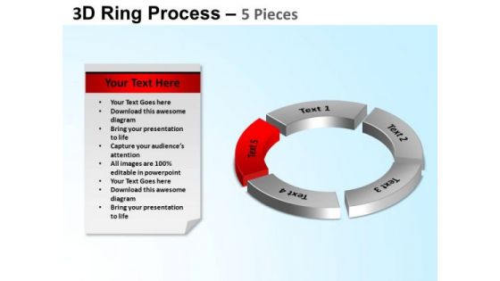 PowerPoint Theme Chart Ring Process Ppt Templates