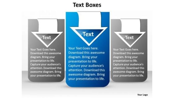 PowerPoint Theme Chart Three Stylish Ppt Backgrounds