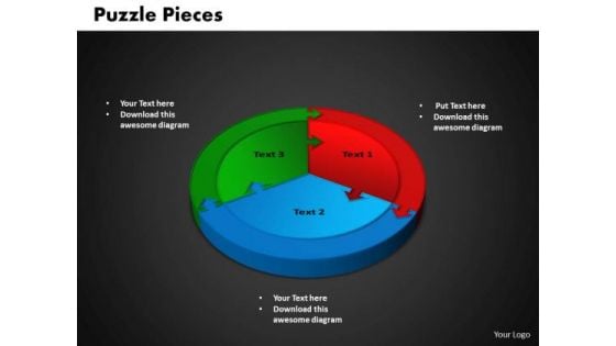 PowerPoint Theme Circle Puzzle Marketing Ppt Designs