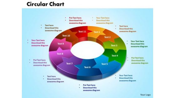 PowerPoint Theme Circular Charts Company Ppt Presentation