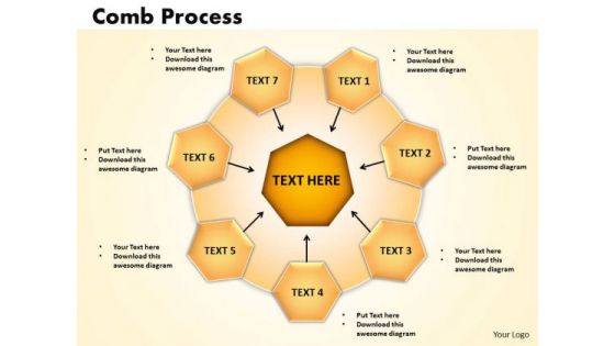 PowerPoint Theme Comb Process Business Ppt Slides