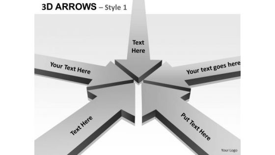 PowerPoint Theme Company Arrows Ppt Design Slides