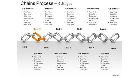 PowerPoint Theme Company Chains Ppt Theme