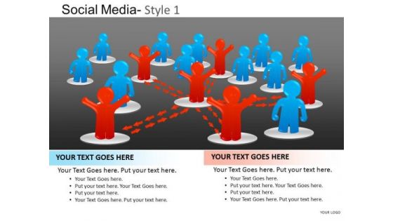 PowerPoint Theme Company Leadership Social Media Ppt Slidelayout
