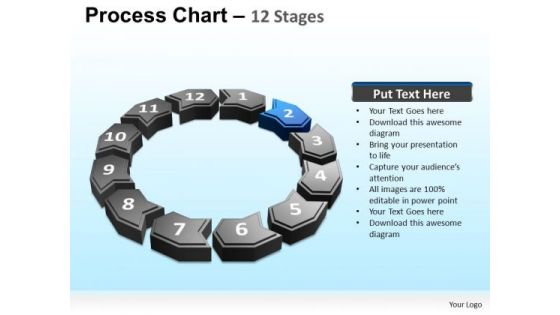 PowerPoint Theme Company Process Chart Ppt Template