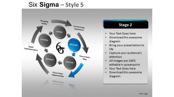 PowerPoint Theme Corporate Competition Six Sigma Ppt Design Slides