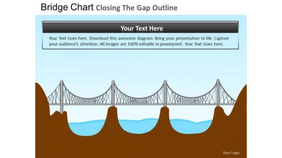 PowerPoint Theme Corporate Growth Bridges Gap Ppt Process