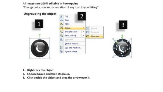 PowerPoint Theme Corporate Growth Buttons Icons Ppt Process