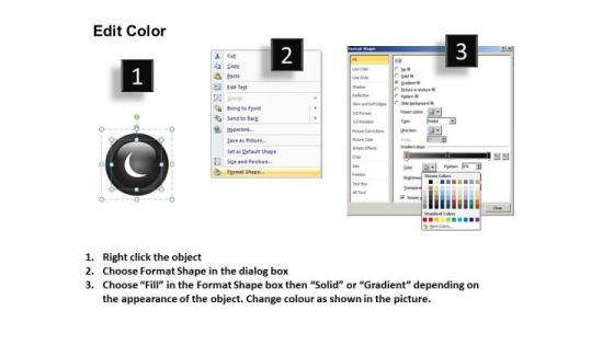 PowerPoint Theme Corporate Growth Buttons Icons Ppt Process