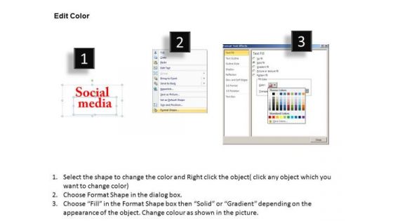 PowerPoint Theme Corporate Growth Social Media Ppt Themes