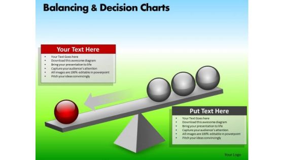 PowerPoint Theme Corporate Success Balancing Decision Charts Ppt Theme