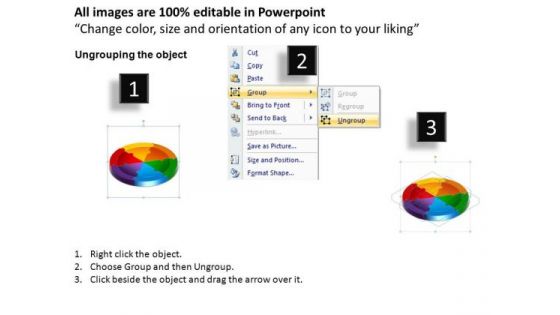 PowerPoint Theme Cycle Process Circle Puzzle Diagram Ppt Slide