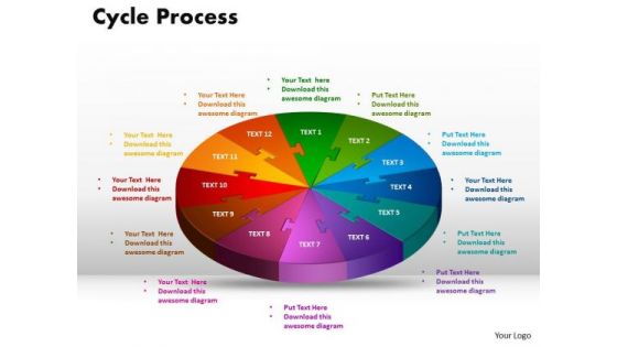 PowerPoint Theme Cycle Process Diagram Ppt Template