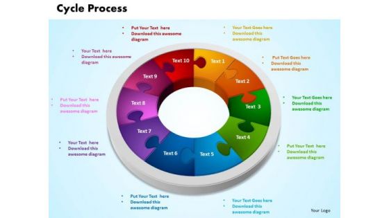 PowerPoint Theme Cycle Process Leadership Ppt Template