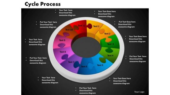 PowerPoint Theme Cycle Process Ppt Presentation