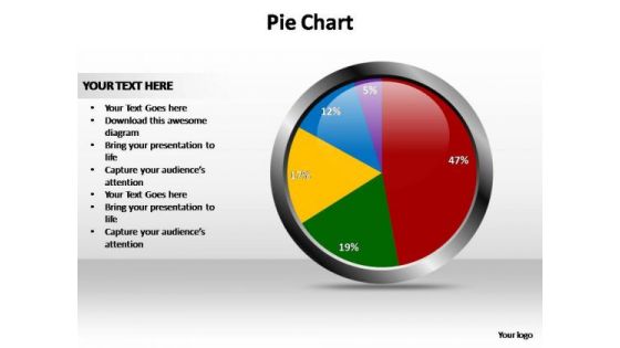 PowerPoint Theme Data Driven Pie Chart Ppt Design Slides