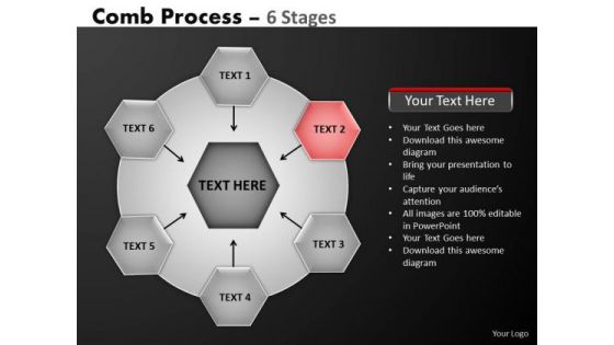 PowerPoint Theme Diagram Hub And Spokes Process Ppt Layouts