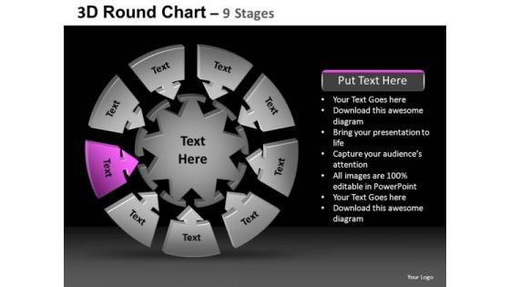 PowerPoint Theme Diagram Round Chart Ppt Design