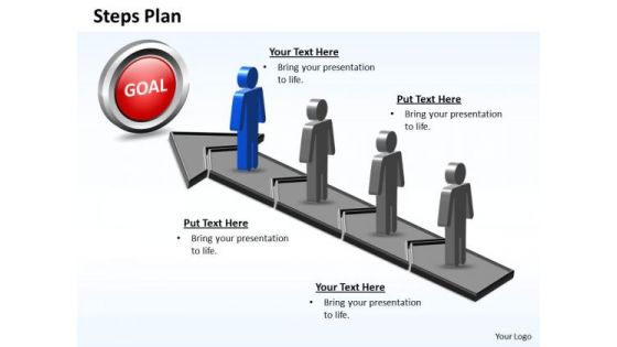 PowerPoint Theme Diagram Steps Plan 4 Stages Style 5 Ppt Templates