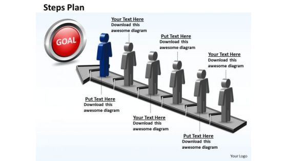 PowerPoint Theme Diagram Steps Plan 6 Stages Style 5 Ppt Templates