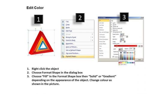PowerPoint Theme Executive Education Targets Triangles Ppt Presentation