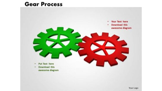 PowerPoint Theme Gears Process Business Ppt Slides