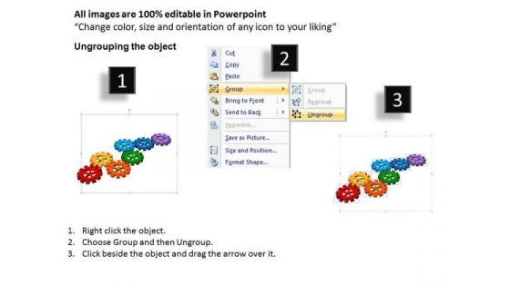 PowerPoint Theme Gears Process Success Ppt Slides