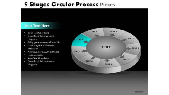 PowerPoint Theme Global Circular Process Ppt Layout