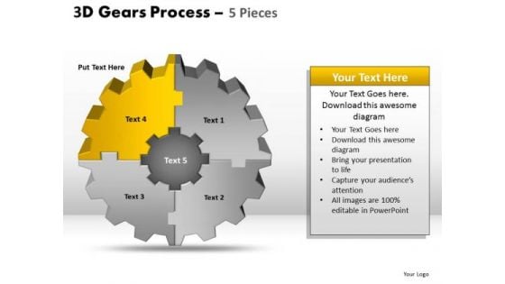 PowerPoint Theme Graphic Gear Process Ppt Layout