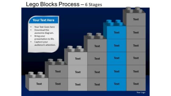 PowerPoint Theme Growth Lego Blocks Ppt Layouts