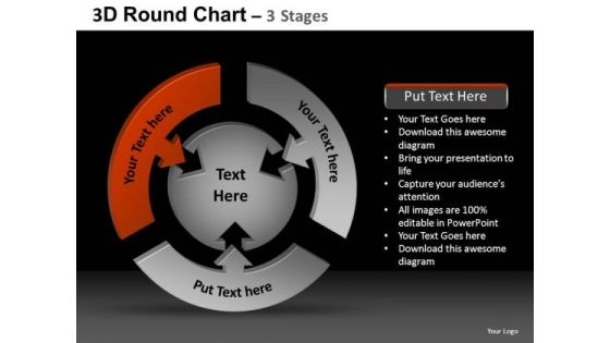 PowerPoint Theme Growth Round Chart Ppt Theme