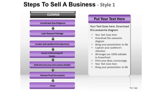 PowerPoint Theme Growth Steps To Sell Ppt Slide