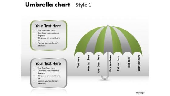 PowerPoint Theme Growth Umbrella Chart Ppt Slidelayout