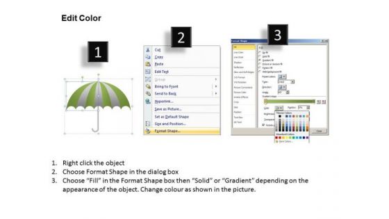 PowerPoint Theme Growth Umbrella Chart Ppt Slidelayout