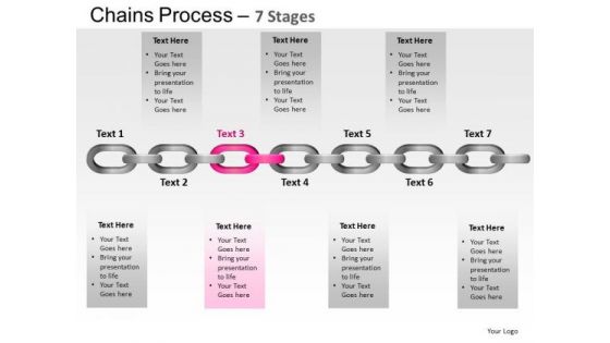 PowerPoint Theme Leadership Chains Process Ppt Slide