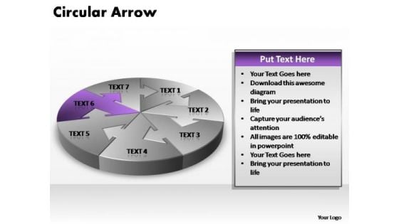 PowerPoint Theme Leadership Circular Arrow Ppt Presentation