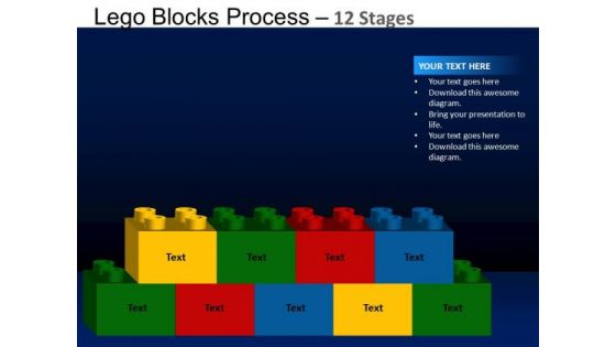 PowerPoint Theme Leadership Lego Blocks Ppt Design