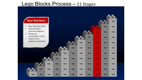 PowerPoint Theme Leadership Lego Blocks Ppt Templates
