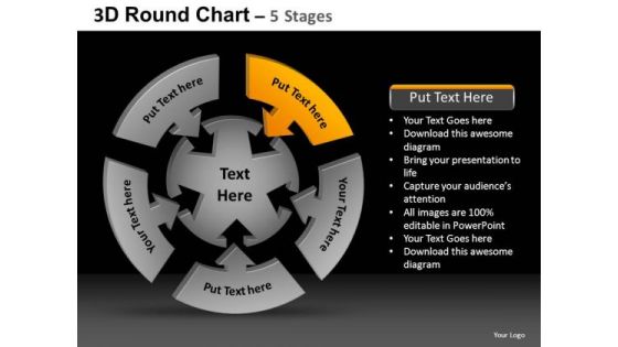 PowerPoint Theme Leadership Round Chart Ppt Theme