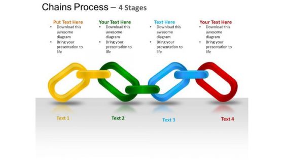 PowerPoint Theme Marketing Chains Process Ppt Template