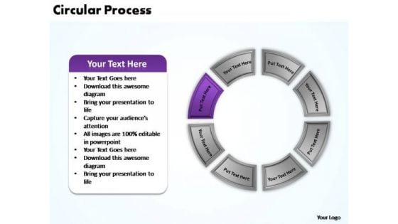 PowerPoint Theme Marketing Circular Process Ppt Templates