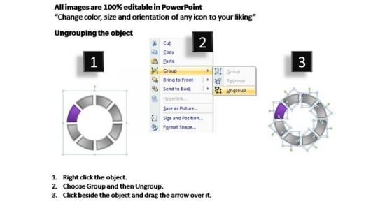 PowerPoint Theme Marketing Circular Process Ppt Templates