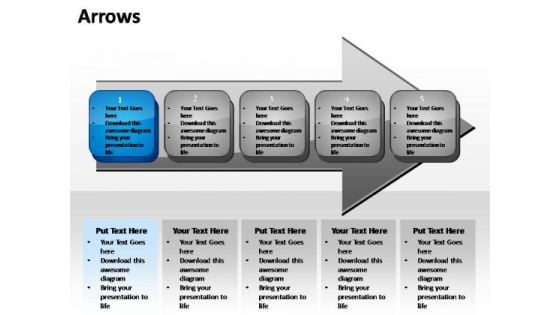 PowerPoint Theme Marketing Linear Process Ppt Slide Designs