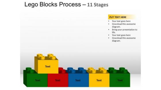 PowerPoint Theme Process Lego Blocks Ppt Slide Designs