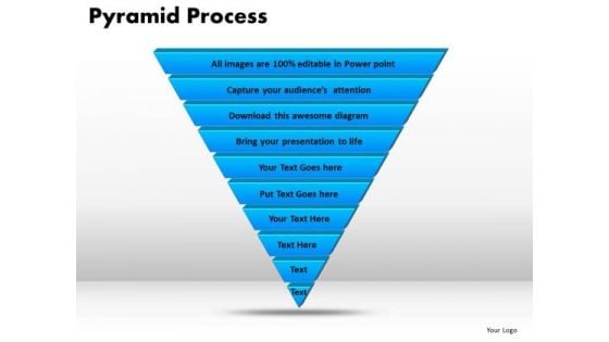 PowerPoint Theme Pyramid Process Business Ppt Themes