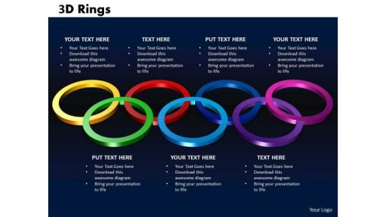 PowerPoint Theme Rings Teamwork Ppt Slide Designs